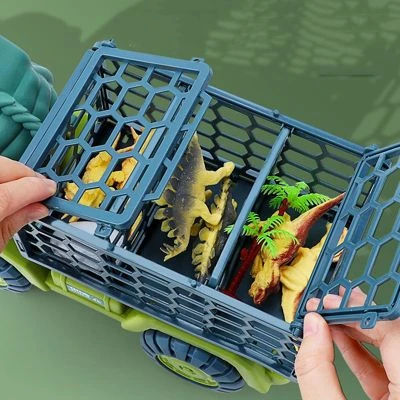 Enbaoxin Dinosaurier-Transporter Kinderspielzeug Set Jungen Puzzle Simulation Tyrannosaurus Rex 2 Enbaoxin Dinosaurier-Transporter Kinderspielzeug Set Jungen Puzzle Simulation Tyrannosaurus Rex – Bild 2
