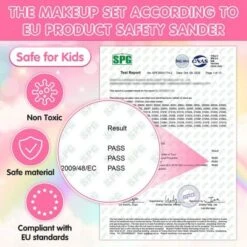 Enbaoxin Kinderschminkspielzeug-Set Kinderschminkset Mädchen Mit Schminkkoffer, Kindermädchen Plüschtasche Kinderschminkspielzeug Geschenk Für Mädchen 3 5 8 Jahre -Enbaoxin Verkaufsgeschäft 30180782 04