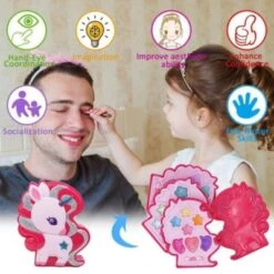 Enbaoxin DIY-Make-up Für Kinder Einhorn Dressing Box Kinder Meerjungfrau Prinzessin Make-up-Geschenk-Set -Enbaoxin Verkaufsgeschäft 30180809 03
