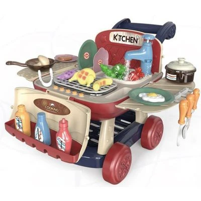Enbaoxin BBQ-Einkaufswagen Kinder Küchenwagen BBQ Spielset Mit Lichtern Und Musik, Küche Lebensmittel Obst Zubehör, 25 Teile, Geburtstagsgeschenke Für 3, 4, 5, 6, 7, 8 Jahre Alte Jungen Und Mädchen 1 Enbaoxin BBQ-Einkaufswagen Kinder Küchenwagen BBQ Spielset Mit Lichtern Und Musik, Küche Lebensmittel Obst Zubehör, 25 Teile, Geburtstagsgeschenke Für 3, 4, 5, 6, 7, 8 Jahre Alte Jungen Und Mädchen