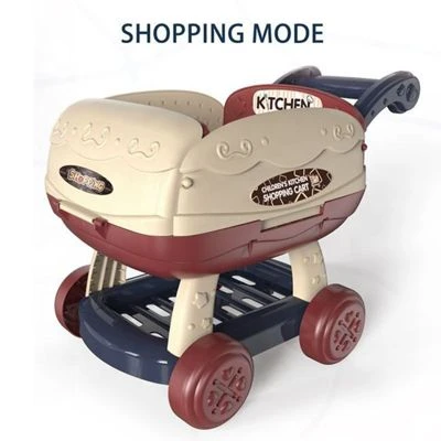 Enbaoxin BBQ-Einkaufswagen Kinder Küchenwagen BBQ Spielset Mit Lichtern Und Musik, Küche Lebensmittel Obst Zubehör, 25 Teile, Geburtstagsgeschenke Für 3, 4, 5, 6, 7, 8 Jahre Alte Jungen Und Mädchen 2 Enbaoxin BBQ-Einkaufswagen Kinder Küchenwagen BBQ Spielset Mit Lichtern Und Musik, Küche Lebensmittel Obst Zubehör, 25 Teile, Geburtstagsgeschenke Für 3, 4, 5, 6, 7, 8 Jahre Alte Jungen Und Mädchen – Bild 2