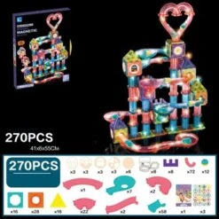 Enbaoxin Magnetisches Baustein-Spleißspielzeug Für Kinder Buntes Magnetisches Montagespielzeug Für Kinder