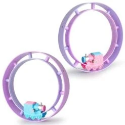 Enbaoxin Purzelbahn Rundschienenzug Kinder Aufziehbarer Cartoon-Spielzeugtriebwagen