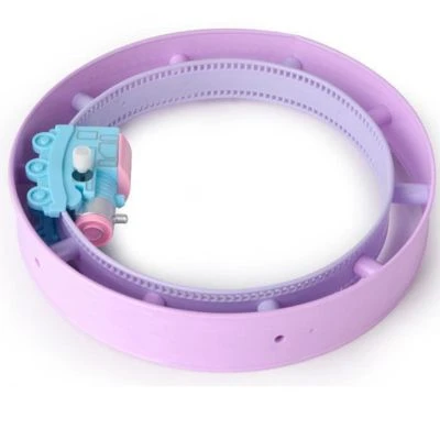 Enbaoxin Purzelbahn Rundschienenzug Kinder Aufziehbarer Cartoon-Spielzeugtriebwagen 3 Enbaoxin Purzelbahn Rundschienenzug Kinder Aufziehbarer Cartoon-Spielzeugtriebwagen – Bild 3