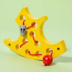 Enbaoxin 1pc Seilspielzeug Aus Holz Für Kinder 1pc Fädelbrett Aus Holz Für Kinder -Enbaoxin Verkaufsgeschäft 30245018 03