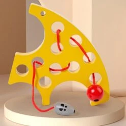 Enbaoxin 1pc Seilspielzeug Aus Holz Für Kinder 1pc Fädelbrett Aus Holz Für Kinder -Enbaoxin Verkaufsgeschäft 30245018 04