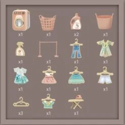 Enbaoxin Kinderwaschmaschine Pretend Drehbare Waschmaschine Haushalts Appliance Wäsche Simulation Spielzeug Set -Enbaoxin Verkaufsgeschäft 30348071 06