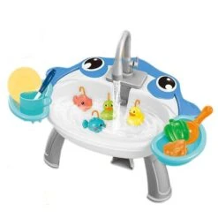 Enbaoxin Multifunktionales Elektrische Fischereiplattform Spielzeug Angelspiel Set Simuliertes Wasserspiel Fischfang Spielzeug