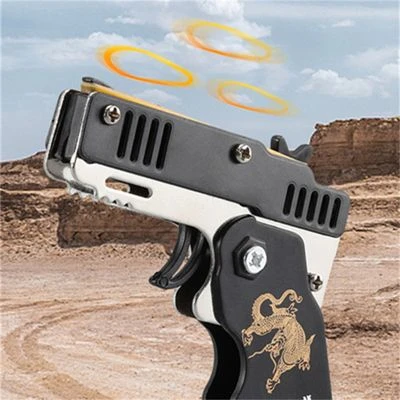 Enbaoxin Gummiband Pistole Metall Kinder Spielzeug Kinder Spielzeug Pistole Waffe 3 Enbaoxin Gummiband Pistole Metall Kinder Spielzeug Kinder Spielzeug Pistole Waffe – Bild 3