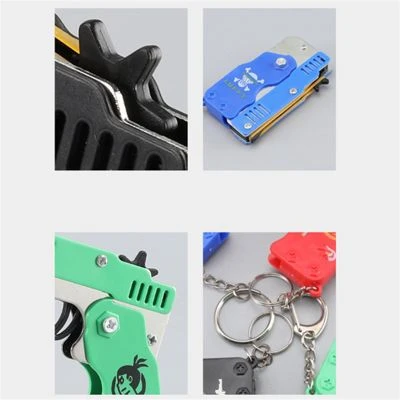 Enbaoxin Gummiband Pistole Metall Kinder Spielzeug Kinder Spielzeug Pistole Waffe 5 Enbaoxin Gummiband Pistole Metall Kinder Spielzeug Kinder Spielzeug Pistole Waffe – Bild 5