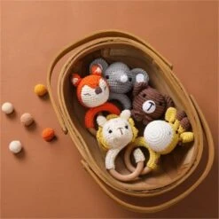 Enbaoxin Tierrasseln Baby Tierpuppen Gestrickt Baby Beruhigungsspielzeug Kaubares Häkelspielzeug -Enbaoxin Verkaufsgeschäft 30437330 04