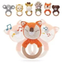 Enbaoxin Tierrasseln Baby Tierpuppen Gestrickt Baby Beruhigungsspielzeug Kaubares Häkelspielzeug -Enbaoxin Verkaufsgeschäft 30437330 05