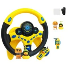 Enbaoxin Lenkrad-Spielzeug Pädagogisches Lernspielzeug Für Kinder Autofahren Lenkrad Lernspielzeug Für Kinder