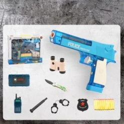 Enbaoxin Wasserpistole 2 In 1 Kinderspielzeug Pistolenset Simulation Revolver Spielzeugpistole