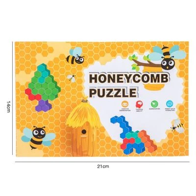 Enbaoxin Puzzle Spielzeug Kinder Pädagogische Frühes Lernen Hands-on Gehirn Wabe Kreatives Puzzle Holzspielzeug 6 Enbaoxin Puzzle Spielzeug Kinder Pädagogische Frühes Lernen Hands-on Gehirn Wabe Kreatives Puzzle Holzspielzeug – Bild 6