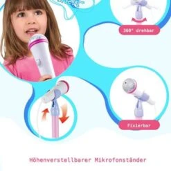 Enbaoxin 3 Farben Mikrofon Musik Abnehmbaren Kinder Spielen Simulation Kindermikrofon Mit Ständer Singspielzeug -Enbaoxin Verkaufsgeschäft 30586060 03