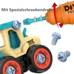 Enbaoxin DIY Montage Puzzle Simulation Bagger Set Demontage Und Zusammenbau Von Spielzeug Für Baufahrzeuge -Enbaoxin Verkaufsgeschäft 30597602 03