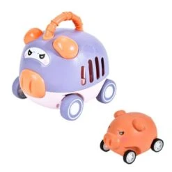 Enbaoxin Trägheitsfahrzeug Trägheitsgleiten Presse-Spielzeug Kinderspielzeug Trägheitsfahrzeug Interaktive Spielzeug