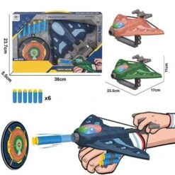 Enbaoxin Flugzeug - Interaktives Spielzeug Für Kinder Im Freien Modell Eines Segelflugzeugs Mit Lichtsender