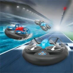 Enbaoxin 3 In 1 Spielzeug Ein Knopf Tumbler Mini-Flugzeug Spielzeug Ferngesteuertes Land Wasser Und Luft Quadcopter Hovercraft -Enbaoxin Verkaufsgeschäft 30746222 04