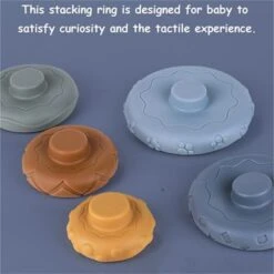 Enbaoxin Weicher Gummiring Weiche Bauklötze Kinderspielzeug Stapelspielzeug Lernbausteine Für Kleinkinder -Enbaoxin Verkaufsgeschäft 30789626 04