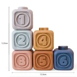 Enbaoxin Weicher Gummiring Weiche Bauklötze Kinderspielzeug Stapelspielzeug Lernbausteine Für Kleinkinder -Enbaoxin Verkaufsgeschäft 30789626 06
