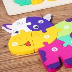 Enbaoxin Holzpuzzle Tierpuzzle Brett Spielzeug Montessori Puzzle Kinderspielzeug Für Frühes Lernen -Enbaoxin Verkaufsgeschäft 30789650 04