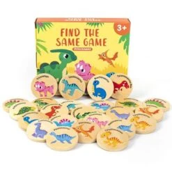 Enbaoxin Finden Die Gleiche Dinosaurier Jigsaw Puzzle Kinder Speicher Baby Pädagogisches Holz Spielzeug Für Kinder