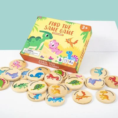 Enbaoxin Finden Die Gleiche Dinosaurier Jigsaw Puzzle Kinder Speicher Baby Pädagogisches Holz Spielzeug Für Kinder 3 Enbaoxin Finden Die Gleiche Dinosaurier Jigsaw Puzzle Kinder Speicher Baby Pädagogisches Holz Spielzeug Für Kinder – Bild 3