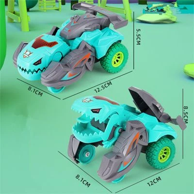 Enbaoxin Mecha-Wagenmodell-Dinosaurierspielzeug Spielzeugauto Wirbeln Und Tanzen Dinosauriermodell-Spielzeugauto 2 Enbaoxin Mecha-Wagenmodell-Dinosaurierspielzeug Spielzeugauto Wirbeln Und Tanzen Dinosauriermodell-Spielzeugauto – Bild 2