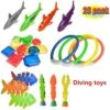 Enbaoxin 26 Stück Tauchspielzeug Für Den Sommer 26 Stück Schnorchel & Tauchtrainingsset Tauchspielzeug