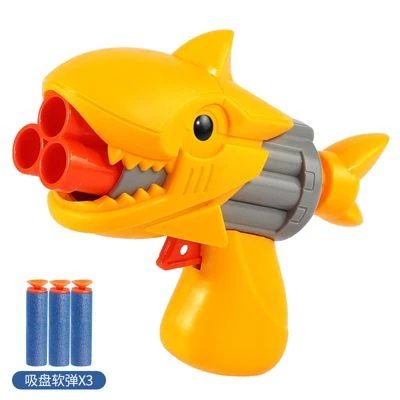 Enbaoxin Dinosaurier Kleine Pistole Schwamm Weiches Hüpfspielzeug Drei-Loch Soft Bullet Gun Kinderspielzeug 1 Enbaoxin Dinosaurier Kleine Pistole Schwamm Weiches Hüpfspielzeug Drei-Loch Soft Bullet Gun Kinderspielzeug