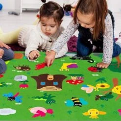Enbaoxin Kinder DIY Fühlte Bord Spielzeug Montessori Cartoon-Muster Wand Dekoration Baby Frühes Lernen Spielzeug -Enbaoxin Verkaufsgeschäft 30853022 04