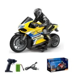 Enbaoxin Drifting Competition Ferngesteuertes Motorrad 1:10 Kabelloses Ferngesteuertes Auto Elektrisches Spielzeug