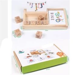 Enbaoxin Buchstabierwortspiel Früherziehungsspielzeug Für Kinder Alphabet-Bausteine Früherziehungsspielzeug -Enbaoxin Verkaufsgeschäft 30879469 06