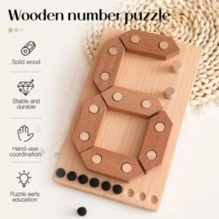 Enbaoxin Kinderhand Greifen Brett Puzzle Kinder Zahlenpuzzle Aus Holz -Enbaoxin Verkaufsgeschäft 30987582 04