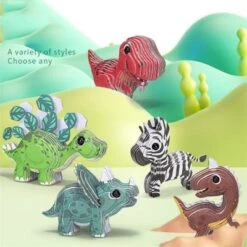 Enbaoxin Dreidimensionales Kinderpuzzle Dinosauriermodell Papierzusammenbau Spielzeug Für Frühes Lernen -Enbaoxin Verkaufsgeschäft 31086598 03