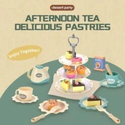 Enbaoxin Faux Pastry Dish Set - Deluxe Set Simuliertes Kinder Dessert Pastry Set -Enbaoxin Verkaufsgeschäft 31117792 04