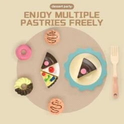 Enbaoxin Faux Pastry Dish Set - Deluxe Set Simuliertes Kinder Dessert Pastry Set -Enbaoxin Verkaufsgeschäft 31117792 05