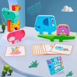 Enbaoxin Stapelspielzeug Mit Tiermuster Aus Holz Lustige Hölzerne Bauklötze Kinderspielzeug Für Brettspiele -Enbaoxin Verkaufsgeschäft 31117823 03