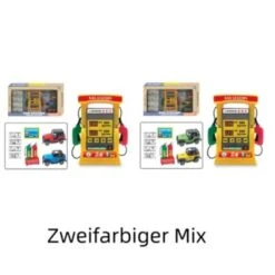 Enbaoxin Kinder Gas Pumpe Spielzeug Für Jungen Mädchen Simuliertes Spielzeugauto Und Tankstellen-Spielzeug
