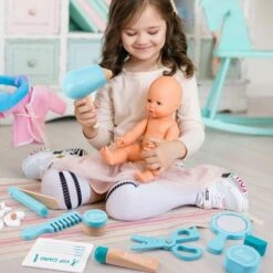 Enbaoxin Anziehspielzeug Aus Holz Pflegeset Hölzerne Simulation Kinderfriseur Set -Enbaoxin Verkaufsgeschäft 31117836 03