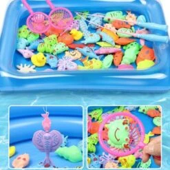 Enbaoxin Kinder Angelspielzeug Pool Set Wasser Spielen Magnetische Angelrute Eltern-Kind Interaktives Spiel -Enbaoxin Verkaufsgeschäft 31117856 03