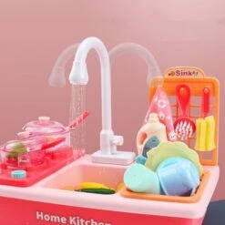 Enbaoxin Elektrisches Geschirrspülset Für Kinder Elektrischer Mit Gasbrenner Geschirrspülstation Spielzeug -Enbaoxin Verkaufsgeschäft 31257149 03