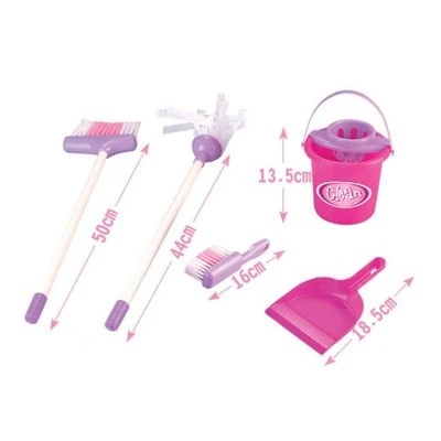 Enbaoxin Kindersimulation Mini-Reinigungswerkzeuge Besen Mop Eimer Spielzeug Set 2 Enbaoxin Kindersimulation Mini-Reinigungswerkzeuge Besen Mop Eimer Spielzeug Set – Bild 2