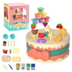 Enbaoxin Buntes Kinderspielzeug Aus Ton Und Knete Simulation Kuchenmaschine Lernspielzeug