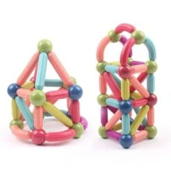 Enbaoxin Magnetische Bausteine Spielzeug Magnet Set 88Stk Kinder Magnetische Bausteine Magnet Stangen Bau Set -Enbaoxin Verkaufsgeschäft 31257227 05