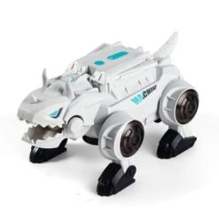 Enbaoxin Spray Light Up Musical Stunt Car Elektrischer Transformator Dinosaurier Spielzeugauto