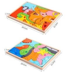 Enbaoxin Bausteine Holzspielzeug Zum Frühen Lernen 3D Kinderpuzzle Mit Meerestieren -Enbaoxin Verkaufsgeschäft 31277935 05
