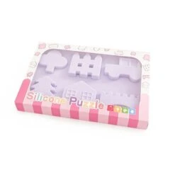 Enbaoxin Kaubare Kinderpuzzlespielzeuge Puzzlebrett Mit Passenden Puzzlestücken